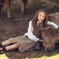 Sienna Circle Skirt - Chestnut