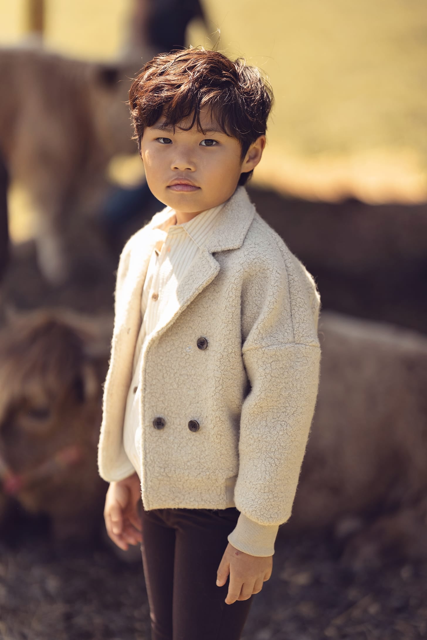 Kenny Sherpa Jacket - Vanilla