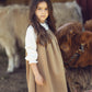 Sienna Pinafore Jumper - Chestnut