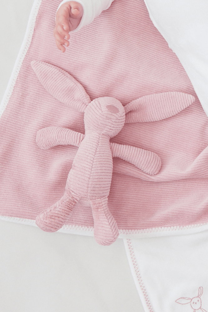 
                  
                    Bunny Stripe Rattle - Pink
                  
                