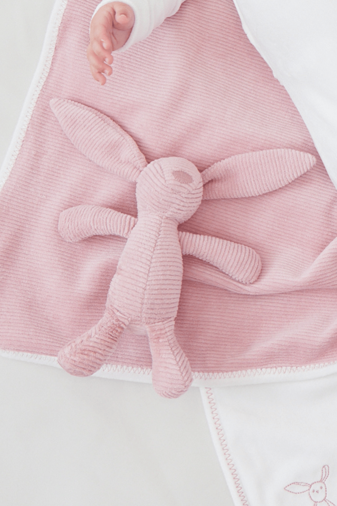 
                  
                    Bunny Stripe Rattle - Pink
                  
                